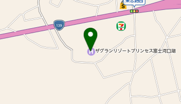 HESTAチャージ ザグランリゾートプリンセス富士河口湖の地図画像