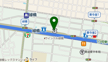 HESTAチャージ 大阪シティ信用金庫東成支店の地図画像