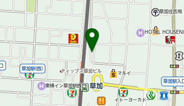 HESTAチャージ carrefourLOHAS草加東口店の地図画像