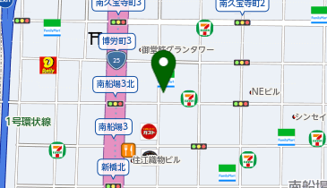 HESTAチャージ miel心斎橋店の地図画像