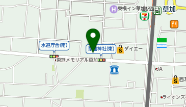 HESTAチャージ carrefourLir草加西口店の地図画像