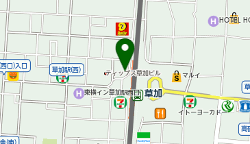HESTAチャージ carrefourNoa草加西口店の地図画像