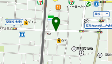 HESTAチャージ 髪質改善・発毛&育毛促進美容室Feebycarrefour草加店の地図画像