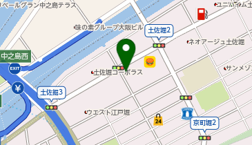 HESTAチャージ 大阪シティ信用金庫江戸堀支店の地図画像