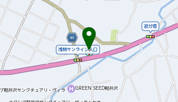 HESTAチャージ セブンイレブン軽井沢浅間サンライン入口店の地図画像