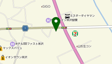 HESTAチャージ マルハン米沢店の地図画像