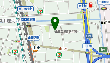 HESTAチャージ 山王温泉喜多の湯の地図画像