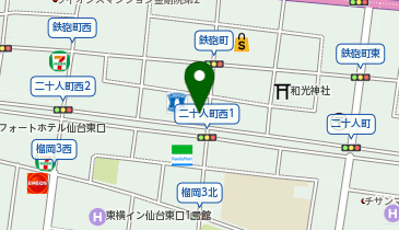 HESTAチャージ 東海住宅株式会社仙台駅東支店の地図画像