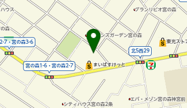 グループホームゆずり葉宮の森の地図画像