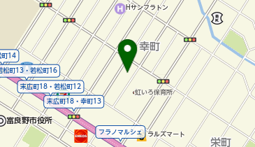 花・水・木富良野の地図画像