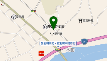 愛別町ホームヘルプサービスセンターの地図画像