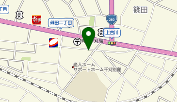 ヘルパーステーション千刈の地図画像