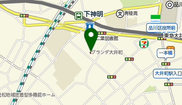 グランダ大井町の地図画像