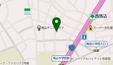 ツクイサンシャイン西馬込の地図画像