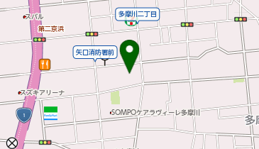 フェリオ多摩川の地図画像