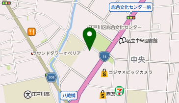 介護付有料老人ホームソラスト江戸川の地図画像