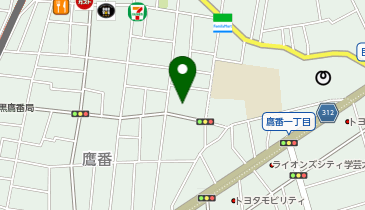 グループホーム鷹番あやめの地図画像