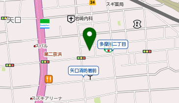 ツクイ大田多摩川グループの地図画像