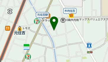 グランダ元住吉の地図画像