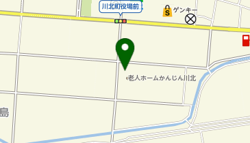 特別養護老人ホームかんじん川北の地図画像