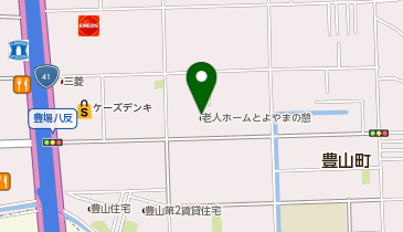 グループホームとよやまの憩の地図画像