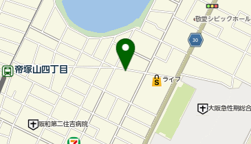 ニチイケアセンター帝塚山認知症対応型共同生活介護の地図画像