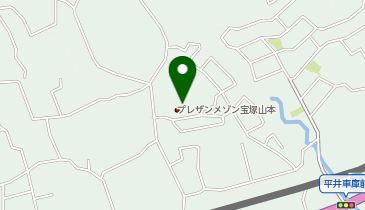 介護付有料老人ホームプレザンメゾン宝塚山本の地図画像
