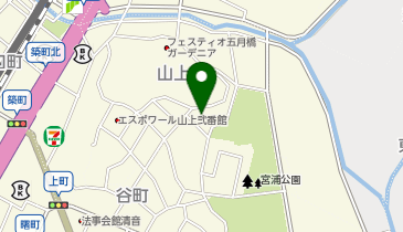 カワナミズケアプランの地図画像