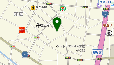 グループホームオアシスケア宮崎の地図画像