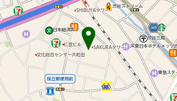 渋谷サクラステージSAKURAタワーの地図画像