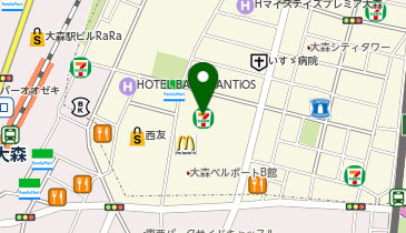 大森ベルポートの地図画像