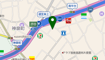 イーグル南平台の地図画像