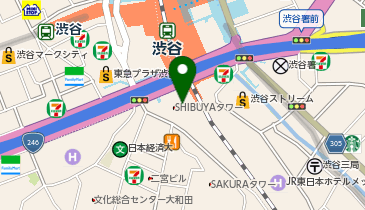 渋谷サクラステージの地図画像