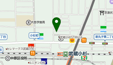 武蔵小杉タワープレイスの地図画像