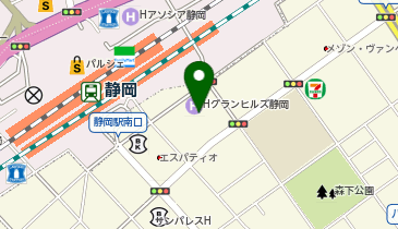 サウスポット静岡の地図画像