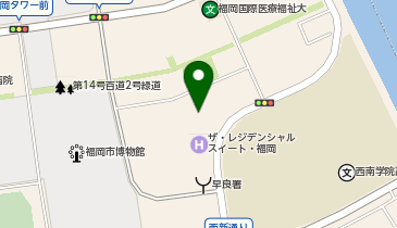 ザ・レジデンシャルスイート福岡の地図画像