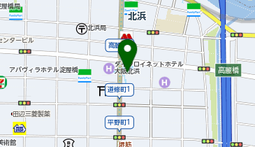 北浜プラザの地図画像