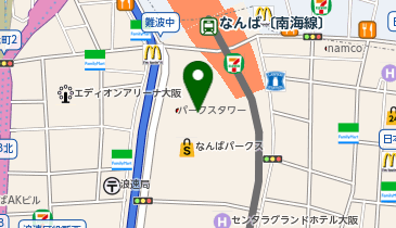 難波パークスの地図画像