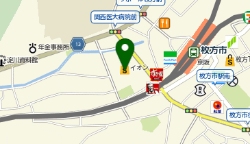 枚方ビオルネの地図画像