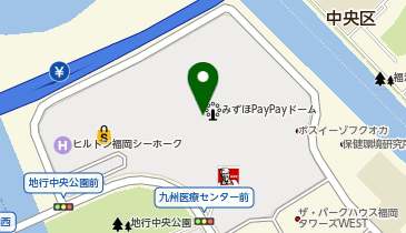 PayPayドームの地図画像