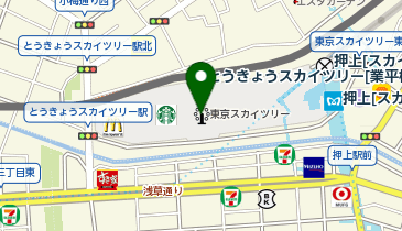 東京スカイツリーイーストタワーの地図画像