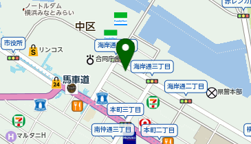 F.bidみなとみらいの地図画像