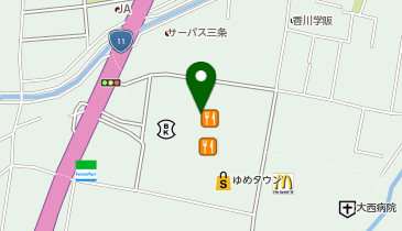 ゆめタウン高松の地図画像