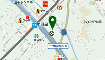 中目黒アトラスタワーの地図画像