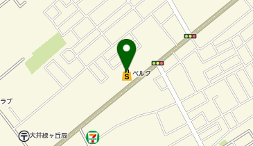 ローソン銀行ATM ベルク 大井緑ヶ丘店共同出張所の地図画像