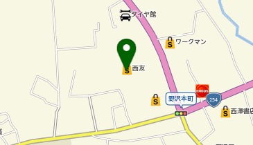 ローソン銀行ATM 西友 佐久野沢店共同出張所の地図画像