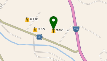 ローソン銀行ATM ユニバース 軽米店共同出張所の地図画像