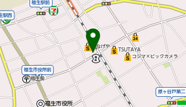 【予約制】Bounce ロッカーいなげや福生銀座店 収納スポットの地図画像