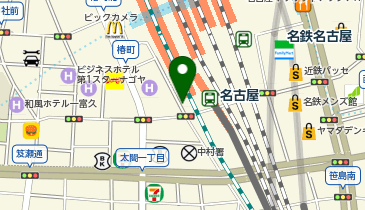 【予約制】Bounce ロッカー JR東海 名古屋駅 収納スポットの地図画像