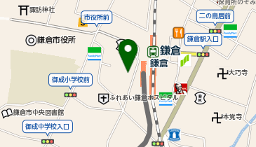 【予約制】Bounce 鎌倉駅から徒歩1分の収納スポットの地図画像
